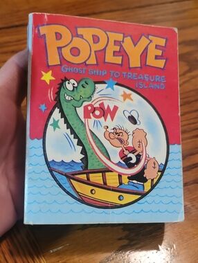 1967 POPEYE~TREASURE ISLAND~ WHITMAN BIG LITTLE BOOKS